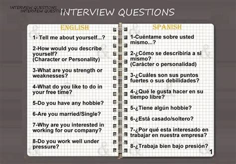 Preguntas Para Una Entrevista De Trabajo En Ingles Con Respuestas Y