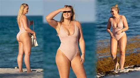 Iskra Lawrence Sexy One Piece Swimsuit Hot Celebs Home