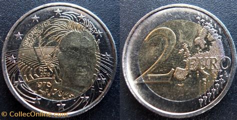 2 Euros 2018 Simone Veil Coins World France