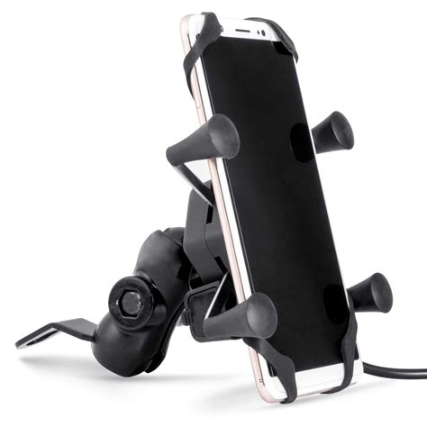 Autofy A 12 X Grip Premium Bike Mobile Charger And Phone Holder Bike