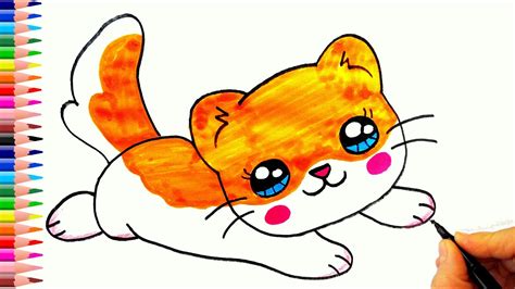 Sevimli Kedi Nasıl Çizilir How To Draw A Cute Cat Youtube