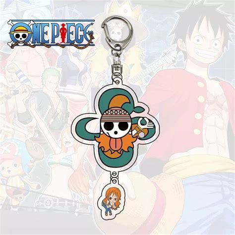 One Piece Keychain Anime Keychain Etsy