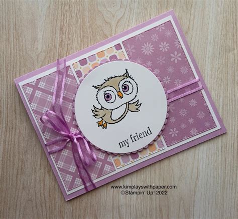 Adorable Owls Card Samples Kim Plays With Paper