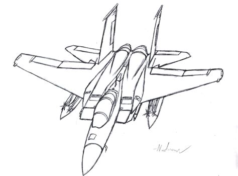 Fighter Jet Drawing At Getdrawings Free Download