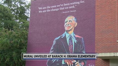 Barack H Obama Magnet Elementary School Unveils Mural Youtube