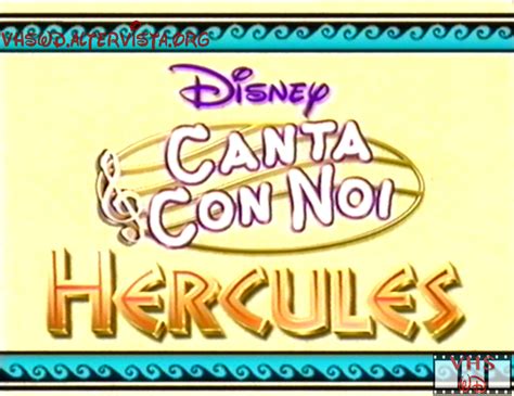 Canta Con Noi Da Hercules Vol 14 Vhs Walt Disney