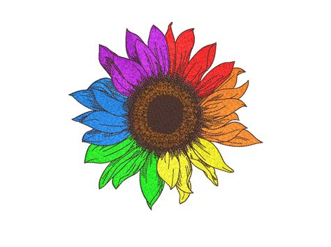 Sunflower Pride Rainbow · Creative Fabrica
