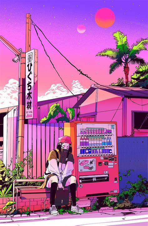 1920x1080px 1080p Free Download Vaporwave Anime Retro Aesthetic