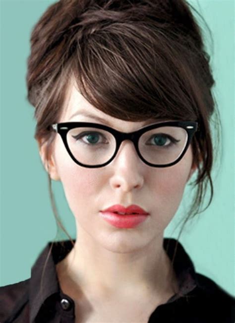 Image Result For Cat Eye Glasses For Round Face Female Hairstyles For