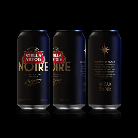 Stella Artois Noire Dieline Design Branding And Packaging Inspiration