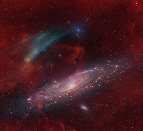 amateur astronomers discover enormous nebula near andromeda