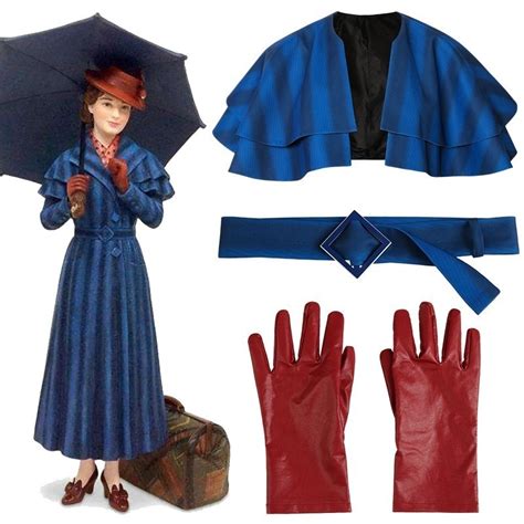 Mary Poppins Returns Cosplay Mary Poppins Julie Andrews Edwards Costume