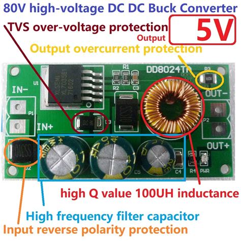High Voltage Dc Dc Buck Step Down Converter Dc V V V V V V