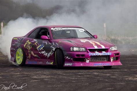 Drifting Pink R34 Skyline Explore Cook24v S Photos On Flic Flickr