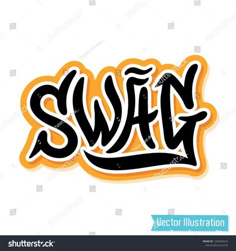 Swag Lettering Logo Concept T Shirt Stock Vector Royalty Free