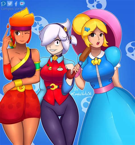 Amber Colette And Piper Brawl Stars By Byadar On Deviantart