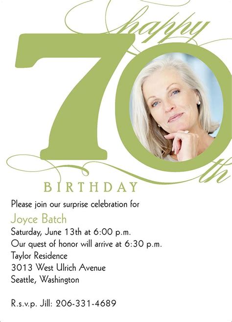 70th Birthday Program Birthday Agenda