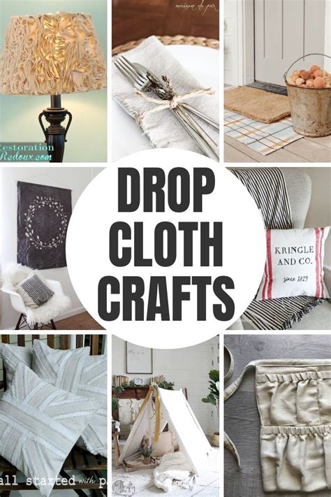 14 Inventive Drop Cloth Projects The Crazy Craft Lady