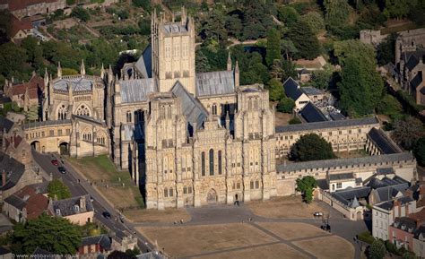 Wells Cathedral Aerial Photograph Aerial Photographs Of Great Britain