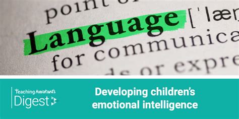 Developing Childrens Emotional Intelligence Twinkl Digest Education News
