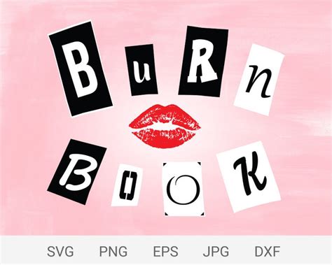 Burn Book Svg De Mean Girls Vecteur Numérique Et Png Etsy