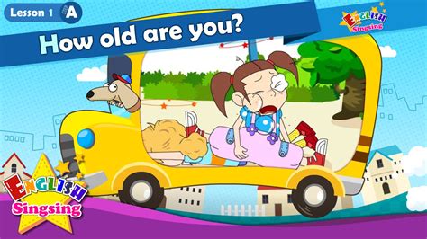 Lesson 1ahow Old Are You How Old Age Cartoon Story English