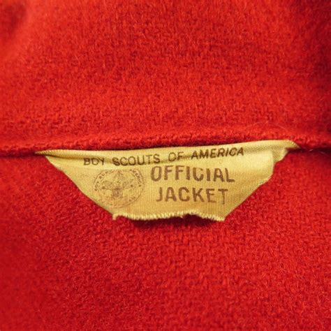 Vintage 60s Boy Scouts Wool Shirt Jacket Mens 42 Red Wool Philmont
