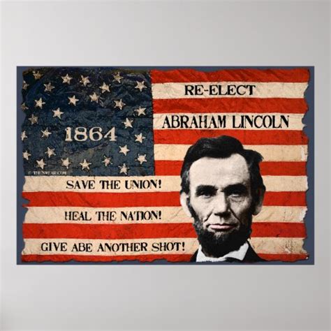Abraham Lincoln Election Campaign Wall Poster Zazzle Com