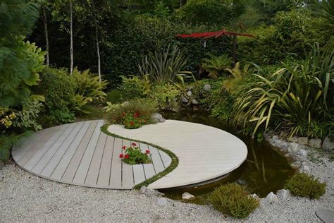 Feng shui can be used in landscape architecture as well as for interior design. Yin and Yang | Feng shui garden design, Feng shui garden ...