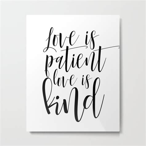 Printable Love Is Patient Love Is Kind Wall Art Bible Verse Art Print