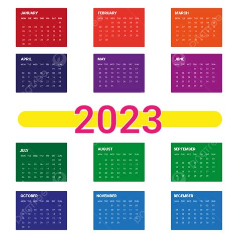 새해 복 많이 받으세요 캘린더 2023 2023년 달력 2023 2023년 달력 Png 일러스트 및 벡터 에 대한 무료
