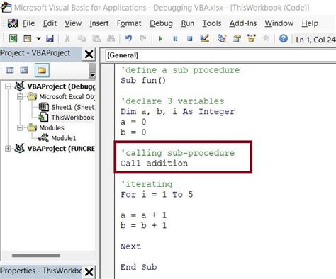Debugging Vba Code In Excel Geeksforgeeks