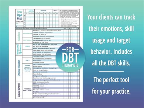 A Dbt Diary Card Is The Perfect Tool To Add To Your Dialectical