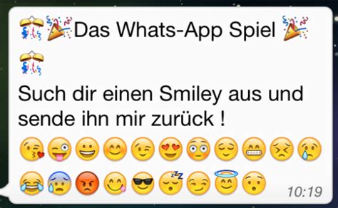 Ich widme mich noch einmal der blue whale challenge, denn auch wenn vor einem jahr die. Kettenbriefe zum Ausfüllen: 1-50 & Smiley WhatsApp Spiel