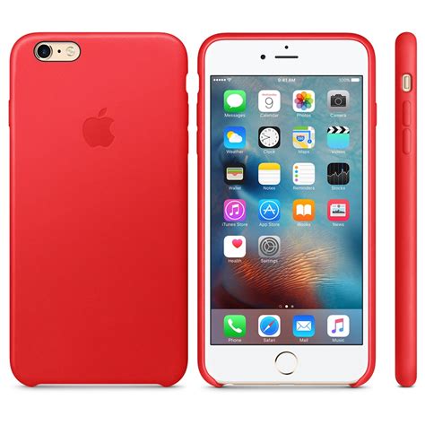 Official Iphone 6s And 6s Plus Productred Leather Case