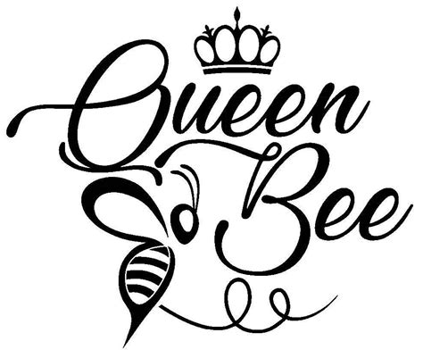 Queen Bee Bee Queen Bee Crown Window Decal Laptop Etsy