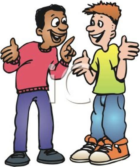 Download High Quality Talking Clipart 2 Friends Transparent Png Images