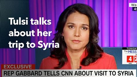 Tulsi Interview On Cnn With Jake Tapper On Syria Trip Youtube