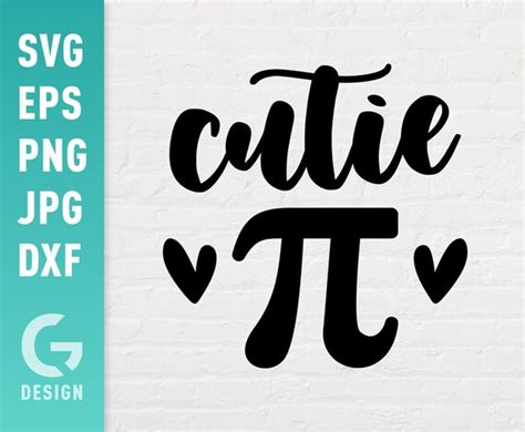 Cutie Pi Svg File Png  Dxf Easy To Cut Files Inspiring Etsy