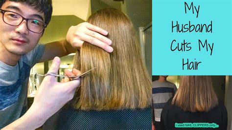 Husband Cuts My Hair Quarantine Haircut Youtube