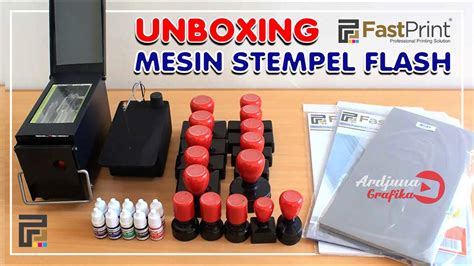 Unboxing Mesin Stempel Flash Fast Print Youtube