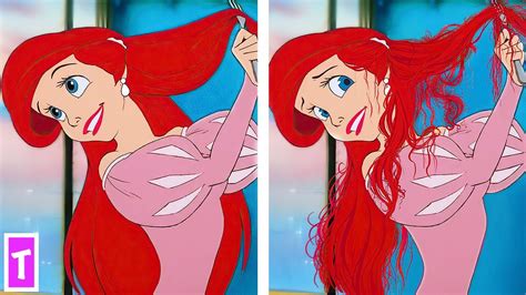 Disney Princesses With Realistic Hair Youtube