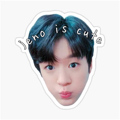 NCT DREAM JENO IS CUTE Sticker For Sale By Babefrunt Redbubble