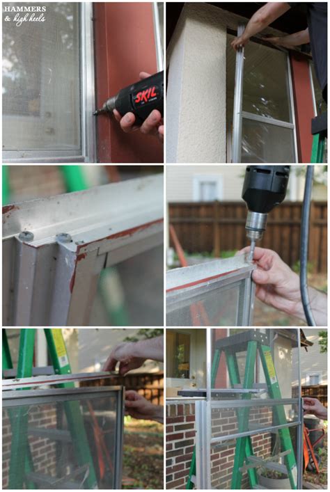 Each patch repair kit comes with 2 x 2 (5.1 x 5.1 cm) patches of aluminum screen, with small hooks at the edges of each patch. Hammers and High Heels: Head Over Heels DIY Friday: Window ...