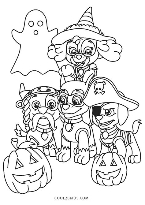 Paw Patrol Halloween Coloring Pages Halloween Coloring Pages Paw My