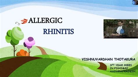 Allergic Rhinitis Ppt 2018 Ppt