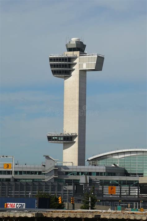 Air Traffic Control Tower John F Kennedy International Airport Stock