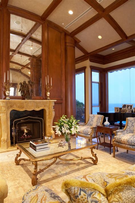 Living Room With Ornate Details Hgtv