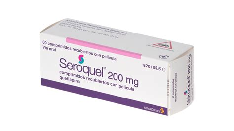 seroquel 200 mg 60 comprimidos recubiertos farmacéuticos