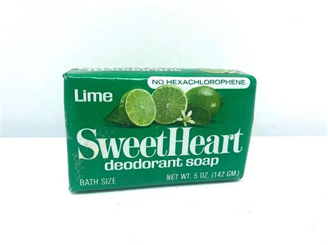 Lime Sweetheart Deodorant Soap Bar Soap My Childhood Memories Retro